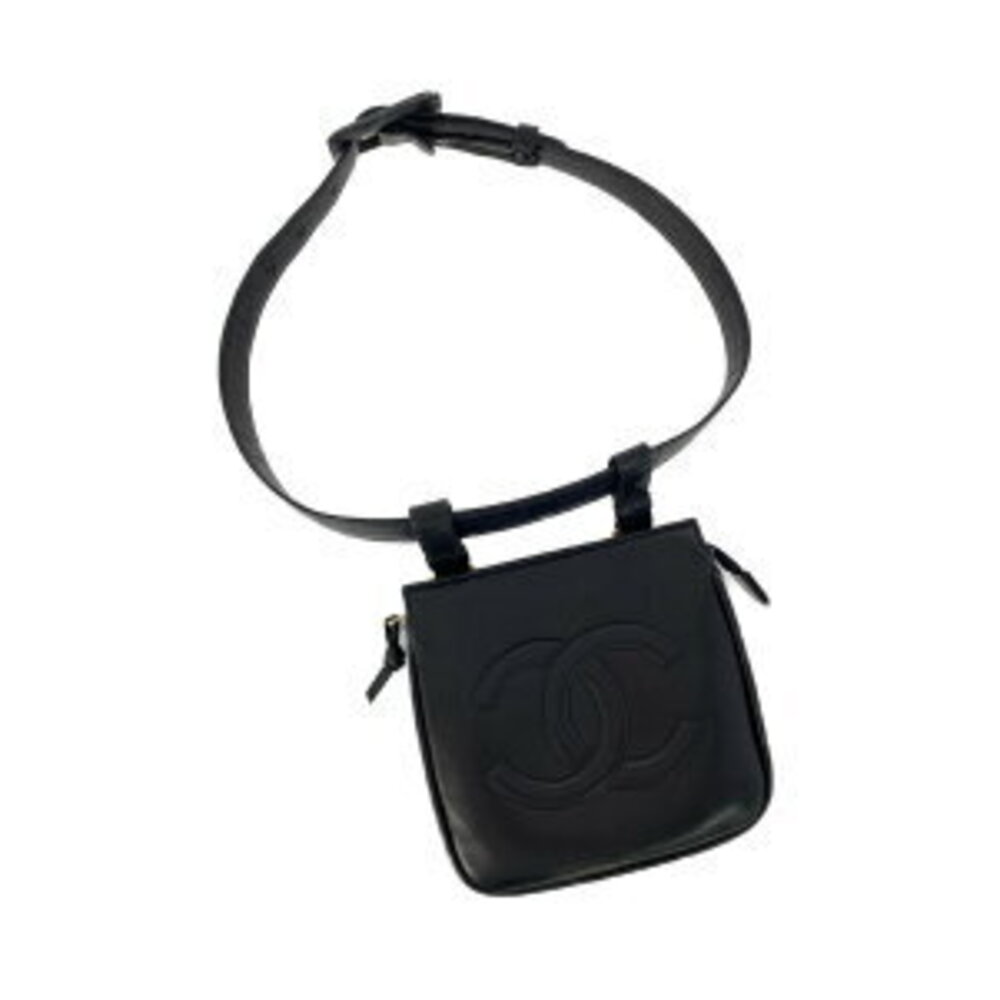 Chanel Waist Pouch Belt Bag Black